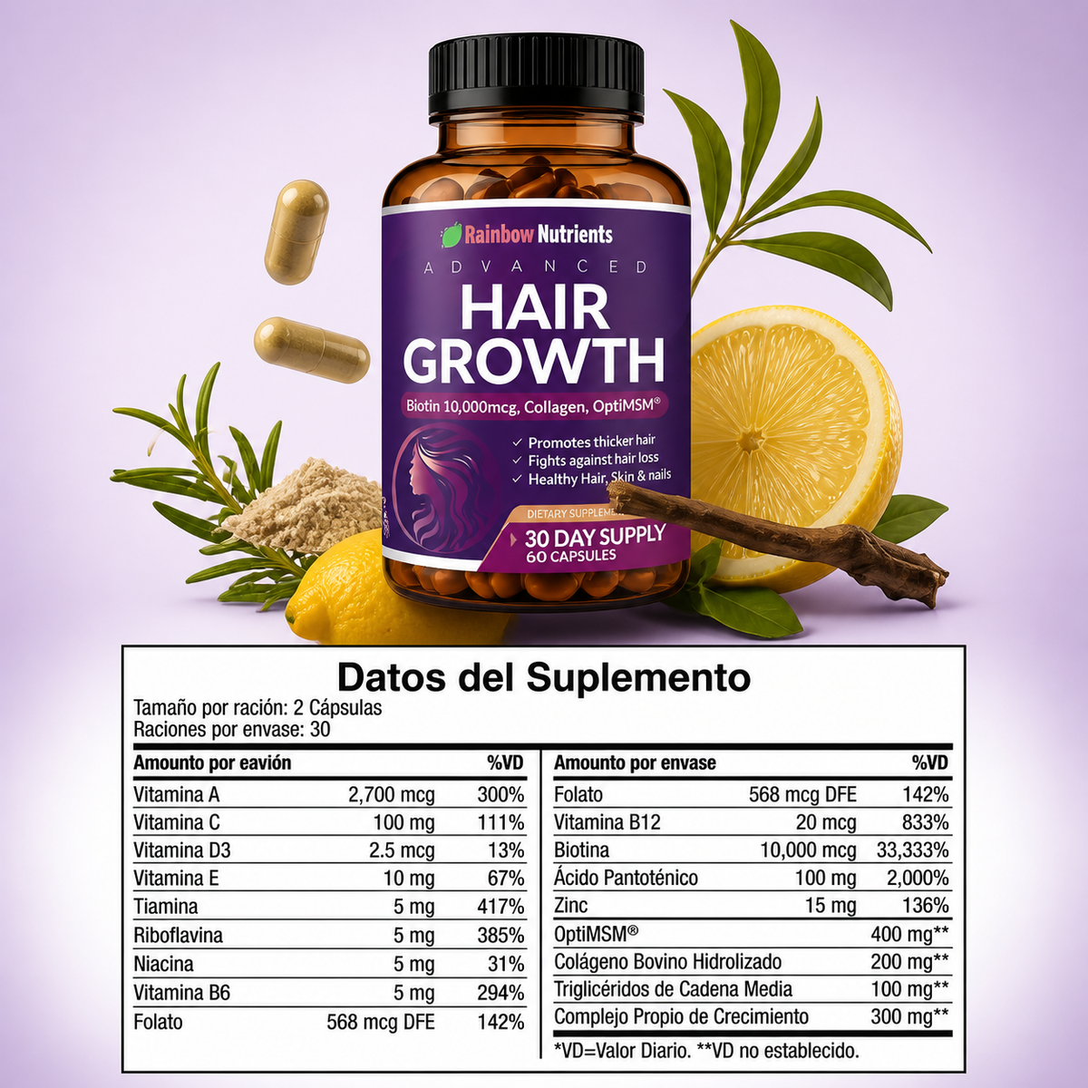 HAIR GROWTH – FUERZA, DENSIDAD Y CRECIMIENTO CAPILAR